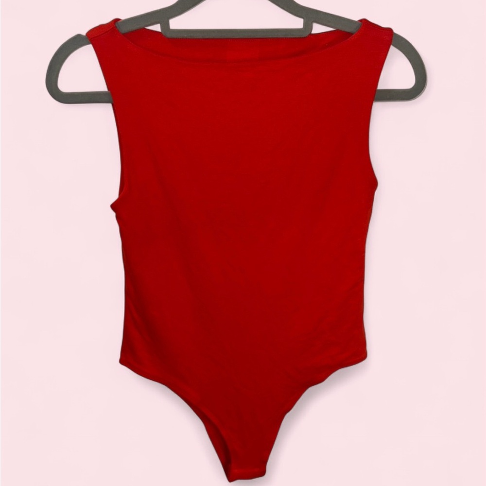 Vibrant Red Bodysuit